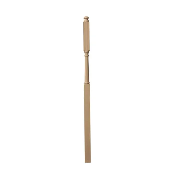 Lowe&s 3-in x 60-in Unfinished Red Oak Wood Stair Newel Post in Brown, SWOAK4046