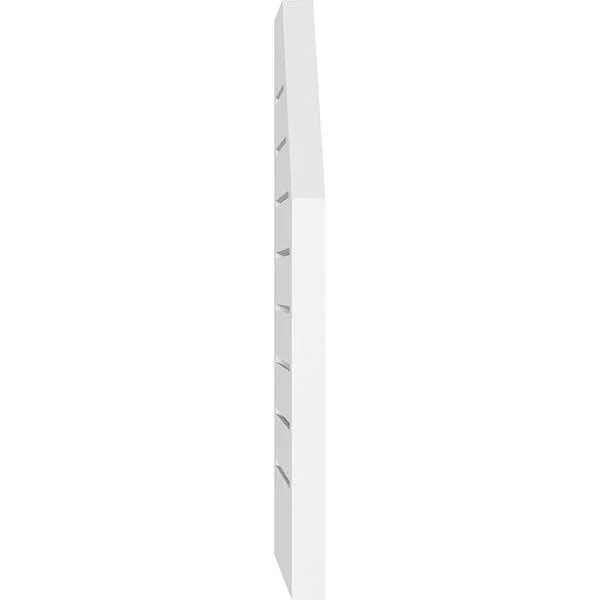 Ekena Millwork GVPOL20X2402SF 20x22W x 24x22H Octagonal Surface Mount PVC Gable Vent: Functional - w/ 2x22W x 1-1/2x22P Brickmoul