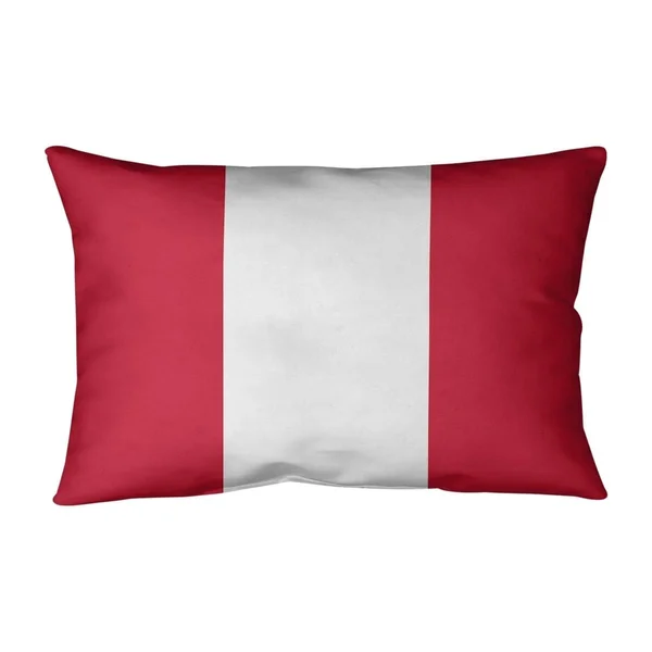 New England New England Throwback Football Stripes Pillow-Faux Linen - 20 x 14 - Rectangle - Zipper Closure - Medium - Removable