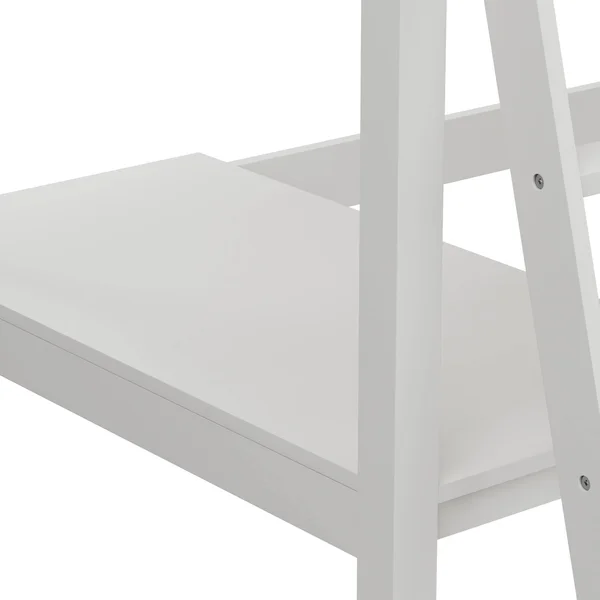Hillsdale Caspian Twin Study Loft with Chair - White