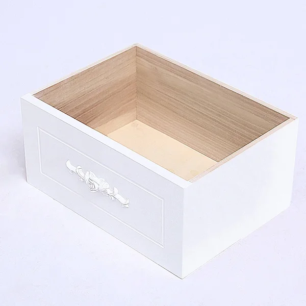 DL Furniture - Fully Assembled Tone Finish Night Stand 3 Drawer Storage Shelf Organizer 100% Light Weight Basswood - White