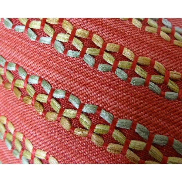 Plutus Carmine Red Handmade Luxury Pillow 20x22L x36x22W