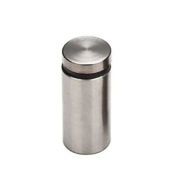 1 in. Dia x 1-3/4 in. L Stainless Steel Standoffs for Signs (60-pack) - Silver