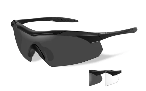Wiley x Vapor Sunglasses - Smoke Grey-Clear Lens - Matte Black Frame w-Rx Insert
