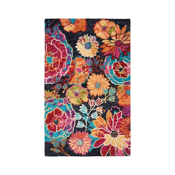 Safavieh Aspen Rug Collection APN520H - Charcoal, Blue - 10& x 14&