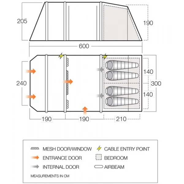 Vango Herbal stargrove II Air 450 Tent