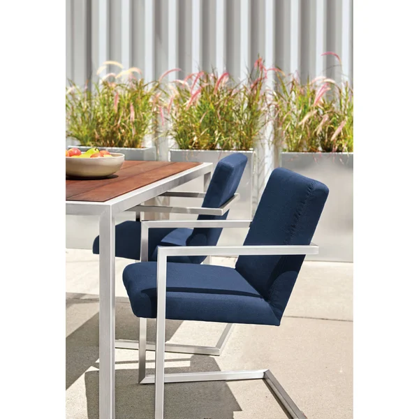 Room & Board, Modern Terrace Rectangle Planter 8D 16W 22H in Silver Grey