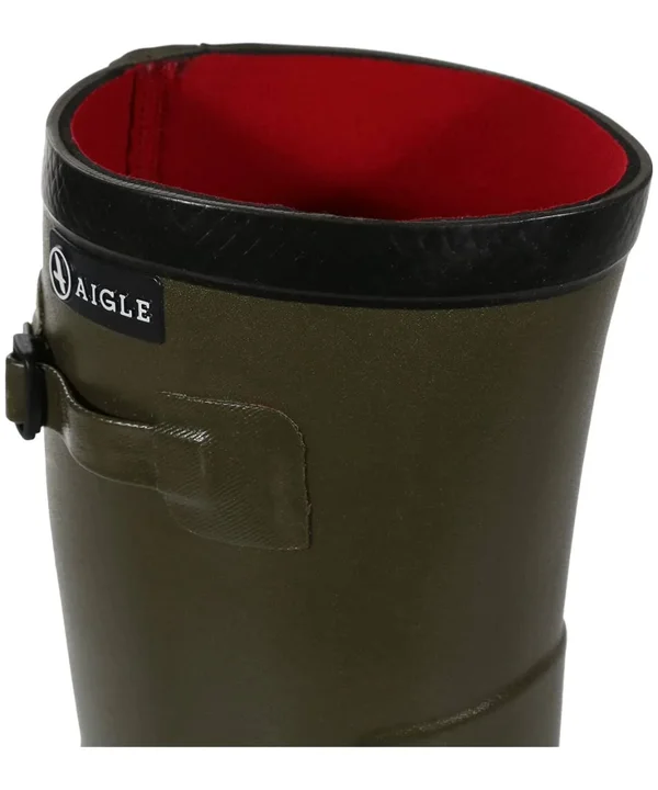Aigle BENYL Unisex Buckle Wellington Boots Kaki: 40 Size: EU 40