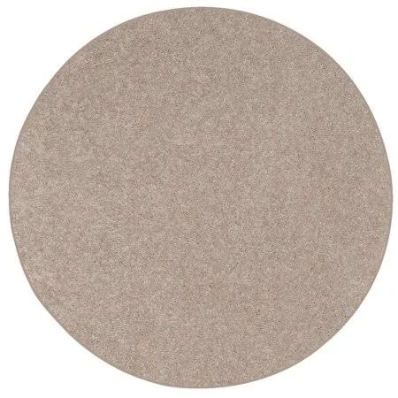 Solid Color Indoor Area Rugs, Beige - 6& Round