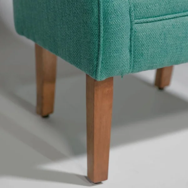 Porch & den Kingswell Teal Chunky Textured Accent Chair
