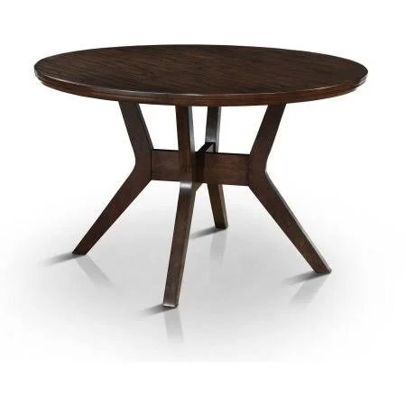 Furniture of America Lailina Mid-Century Round Dining Table
