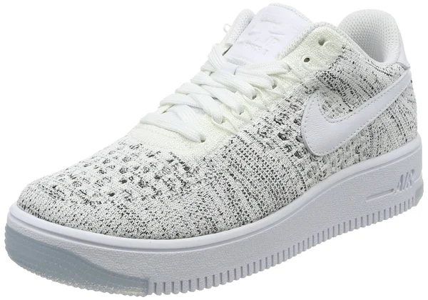 Nike Women's Af1 Flyknit Low Casual Shoe, White