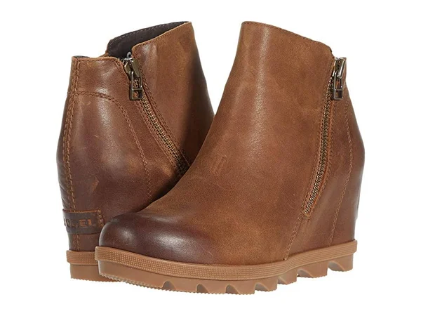 Sorel Women's Joan of Arctic Wedge II Zip (9 Velvet Tan)