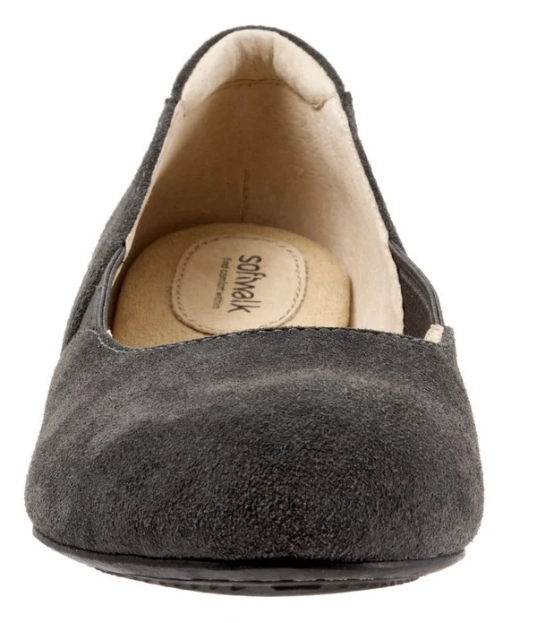 SoftWalk Women's Norwich Flat Graphite 6