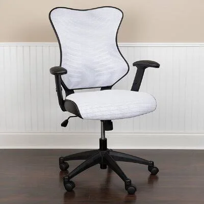 White Mesh High Back Chair Inbox Zero