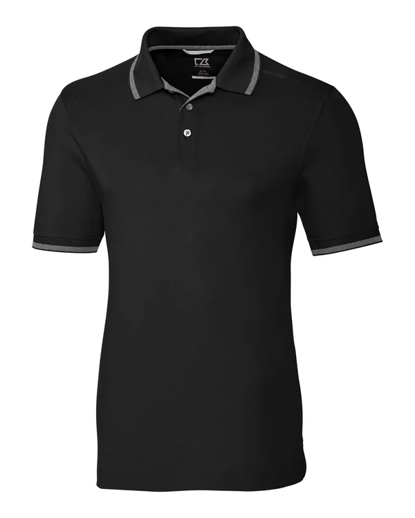 Cutter & Buck Men's Advantage Tipped Polo - MCK00011 Black