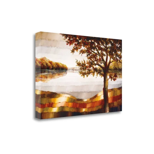 Tangletown Fine Art Lake Mamry by Zenon Burdy, Giclee Print on Gallery Wrap Canvas, 39x22x26x22