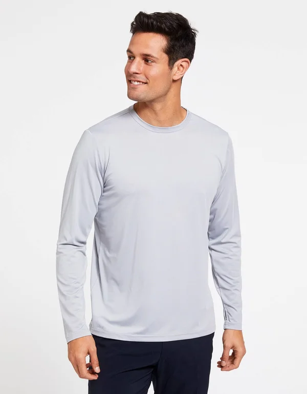 Sun Protective Long Sleeve T-Shirt UPF50+ for Men, UV Protection Black