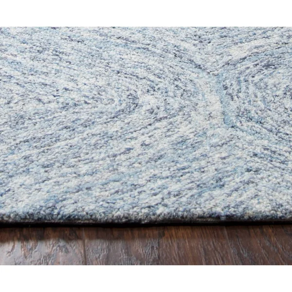 London Blue 8& x 10& Hand-Tufted Rug- LD1007