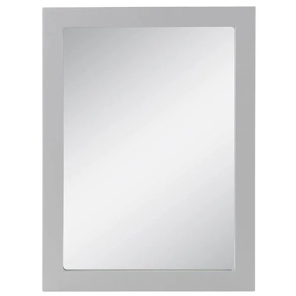 Lancaster 20 in. W x 27 in. H Framed Wall Mirror in Pearl Gray