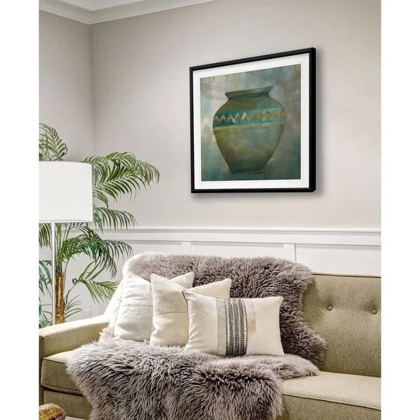 Jade Vessel -Framed Giclee Print - 16x16