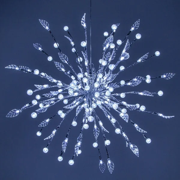 18x22 Silver Starburst Lighted Branches with Cool White LED Lights - 1 PC