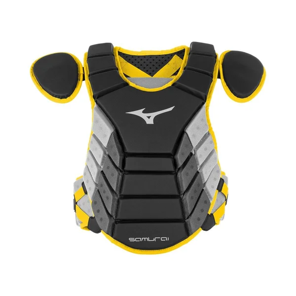 Mizuno Samurai 14 inch Youth Chest Protector - Gray/Navy