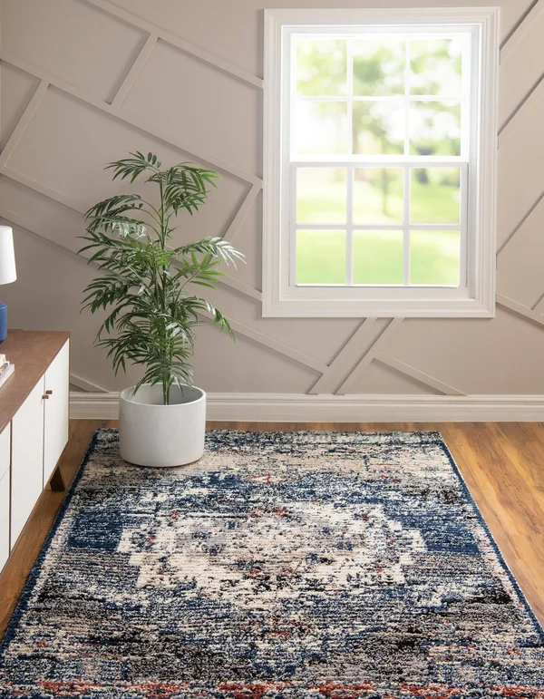 Tucson 5x8 Blue Area Rug