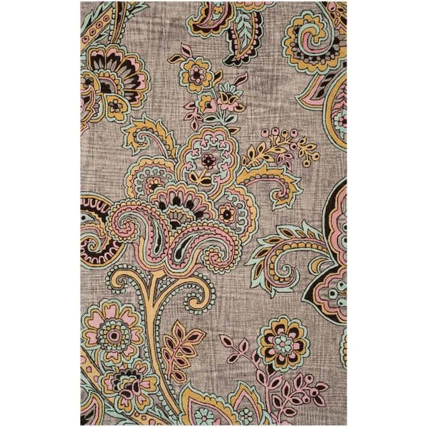 Safavieh Allure ALR310A 5&0x22 x 8&0x22 Grey, Gold Area Rug