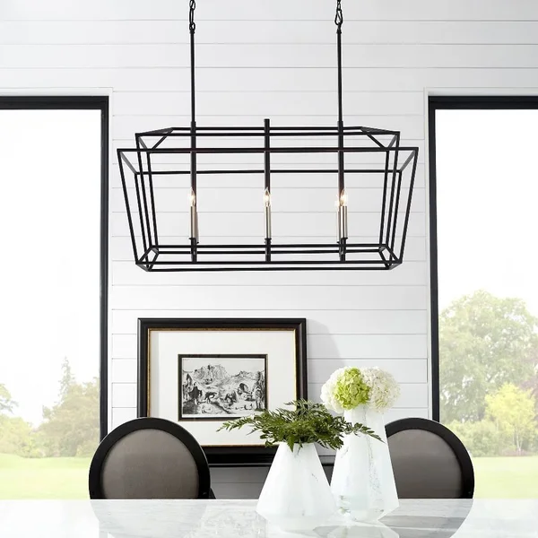 Quorum Monument 6 Light Linear - Classic Nickel - 8507-6-64, 2 x 20"