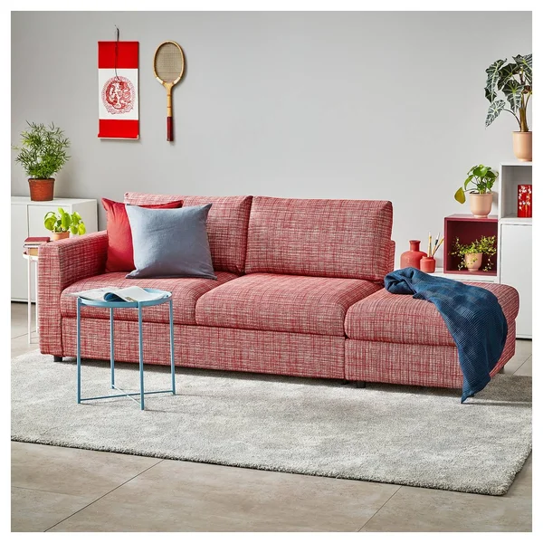 IKEA - FINNALA Sofa, with Open end/Dalstorp Multicolor, Height Including Back cushions: 33 1/2