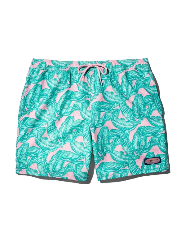 Vineyard Vines Men's Printed Chappy Trunks, Swimsuit (Palm Purple) (Size: Large)