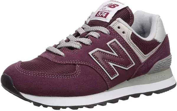 New Balance Women's 574 Core - Red/White (Size 5)