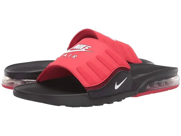 Nike Air Max Camden Red/Black Men's Slide Shoes, Size: 14