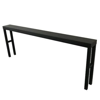Vannest 84x22 Solid Wood Console Table Foundry Select Color: Black