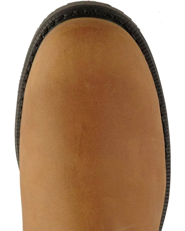 Justin Men's Cargo Brown Pull-On Work Boots - Steel Toe