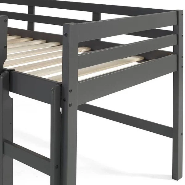 Acme Lara Twin Loft Bed Gray Finish
