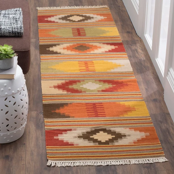 Kilim Rug - Red- (5&X5& Square) - Safavieh