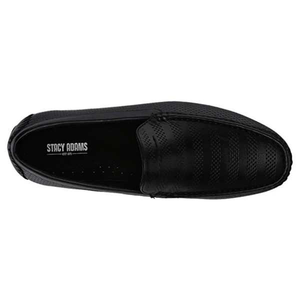 Men's Stacy Adams Cirrus Moc Toe Slip On - Size: 10.5, Black