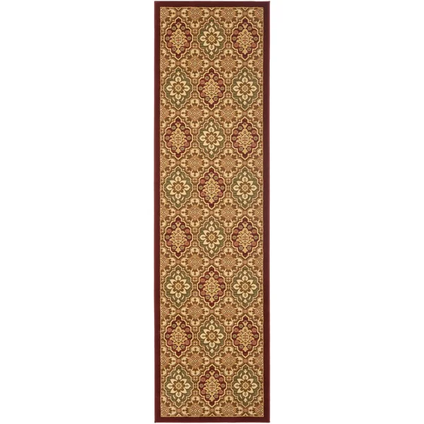 Safavieh Treasures Tre217-4012 8&9x22 x 12&0x22 Red, Ivory Area Rug