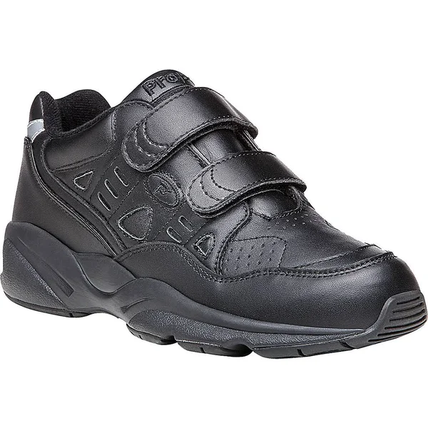 Propet Men's Stability Walker Strap Shoe - Size: 8, Black