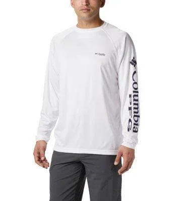 Columbia Men's Big & Tall PFG Terminal Tackle Shirt - Vivid Blue/Bright N - 4X
