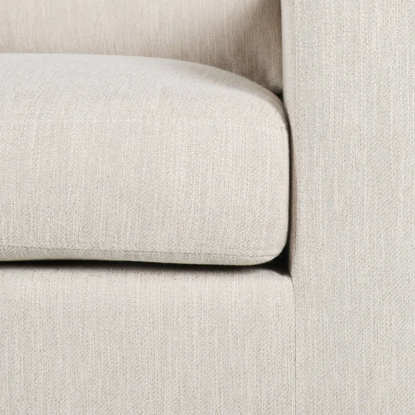 Quran Contemporary Fabric Club Chair Beige
