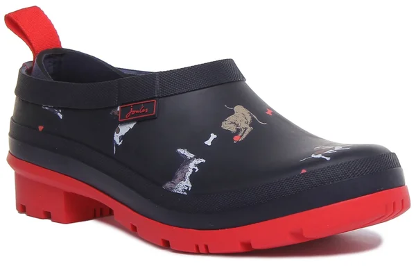 Joules Pop on Women's Boots Navy Dogs 1 : 5 B - Medium