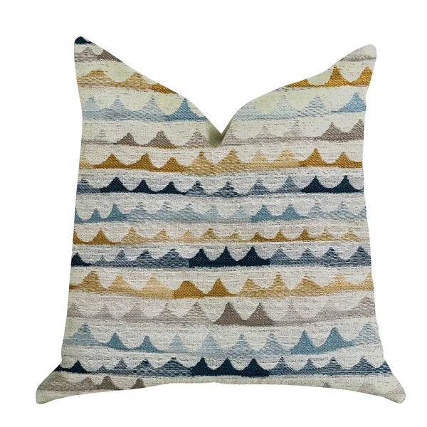 Plutus Caspian Rush Patterned Luxury Throw Pillow 18x22L x18x22W