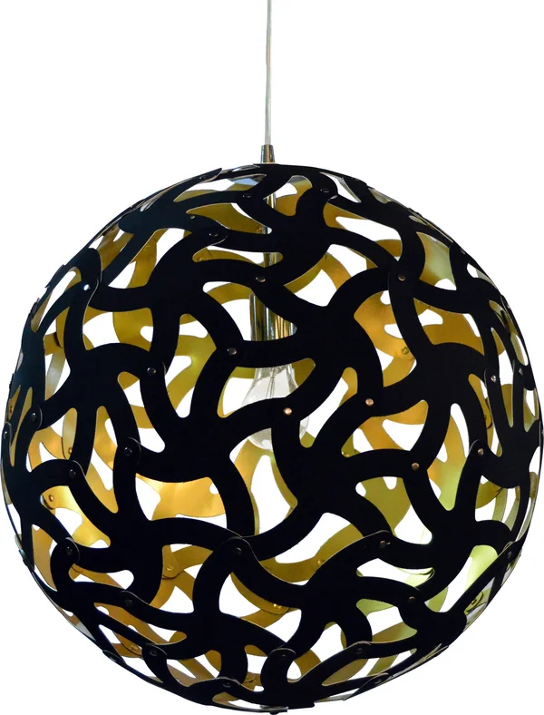 Dainolite Tondero Pendant Light Black - Gold - TON-221P-698