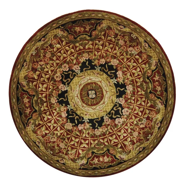 Safavieh Classic CL304B Burgundy, Black Rug 6& x 6& Round