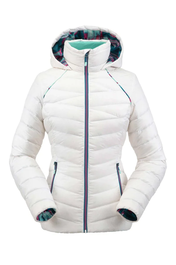 Spyder Women's Timeless Hoodie Down Jacket - XL - White