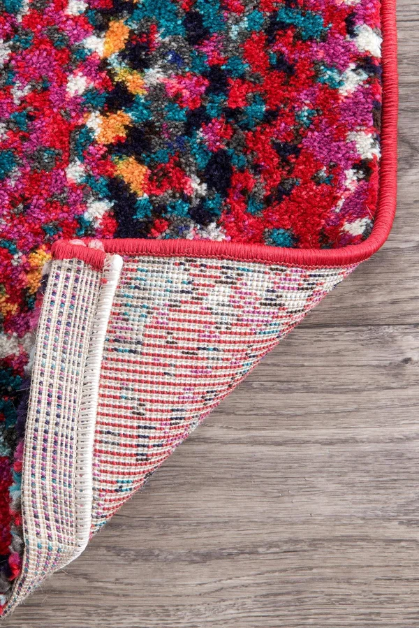 nuLOOM Hargis Labyrinth Area Rug, 5& x 8&, Red
