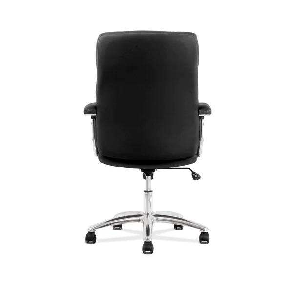 Traction Executive Mid-Back Chair, Black Leather